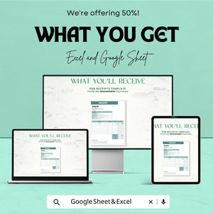 Pub Receipts Sheet Template - Excel & Google Sheet for Easy Financial Tracking