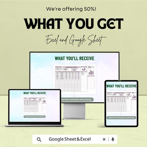 Campaign Timeline Gantt Chart Advertising Sheet | Media Plan Scheduling Template | Google Sheet & Excel Format