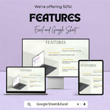 Basic Commercial Invoice Sheet - Excel & Google Sheets Template for Professional Invoicing, Customizable Invoice Generator - 50% Off