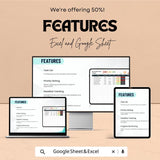 Action Plan Table Sheet - Excel and Google Sheet Template for Project Management | Task Tracker, Priority Setting & Deadline Tracker