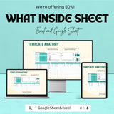 Profit and Loss Budget Sheet – Excel & Google Sheets | Automated Business Tracker | Digital Download