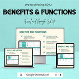 Profit and Loss Budget Sheet – Excel & Google Sheets | Automated Business Tracker | Digital Download