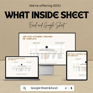 Job Vacancy Tracker HR Sheet | Excel & Google Sheets | Recruitment Dashboard | Hiring Tracker | Editable Template | Instant Download