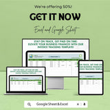 Invoice Tracking Sheet - Easy to Use Invoice Management | Google Sheets, Track Payments & Due Dates, Simple Invoice Tracker