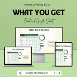 Finance Operational Budget Forecast Sheet | Monthly Expense Forecast Tracker | Excel & Google Sheets Template