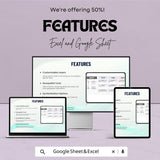 50% Off | Customizable Map Sheet Template for Goal Setting | Short, Mid, and Long-Term Planning | Excel & Google Sheets