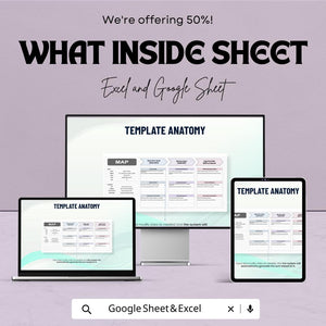 50% Off | Customizable Map Sheet Template for Goal Setting | Short, Mid, and Long-Term Planning | Excel & Google Sheets