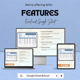Basic Amortization Schedule Template - Google Sheets, Loan Payment Tracker, Financial Planning, Budgeting Tool, Amortization Calculator,