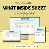 Task Timeline Sheet Template for Excel and Google Sheets | Track Project Deadlines & Milestones | Boost Productivity | 50% Off!