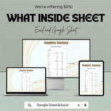Student Budget Worksheet Template for Excel and Google Sheets | Track Income & Expenses | Financial Planning for Students | 50% Off!