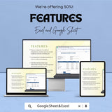 Simple Business Startup Costs Template - Excel & Google Sheets, Budget Planner for New Business, Cost Breakdown Tracker