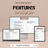 Printable Wedding Budget Worksheet - Excel & Google Sheets, Customizable Wedding Planner, Wedding Cost Tracker, Budget Tracker Template