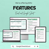 Cute Checklist Sheet | Excel and Google Sheets | Daily Task Planner | Fun & Adorable Checklist Template | Organize Your Day |