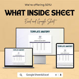 School Sign Out Sheet Template for Excel & Google Sheets | Instant Download | 50% Off | Track Student Departures with Ease