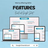 Retail Store Invoice Sheet Template for Excel and Google Sheets | Instant Download | 50% Off | Customizable & Easy Billing