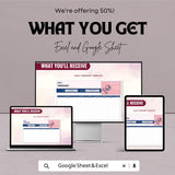 Daily Timesheet Template | Excel & Google Sheets | Employee Time Tracker | Work Hours Log | Instant Download