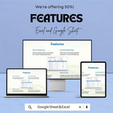 Home Budget Grocery List Template - Excel and Google Sheets | Budget Tracker & Grocery Shopping Organizer