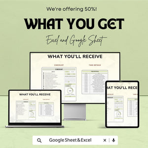 Checklist Sheet - Task Management Template for Excel & Google Sheets, Customizable To-Do List, Productivity Tracker, Instant Download