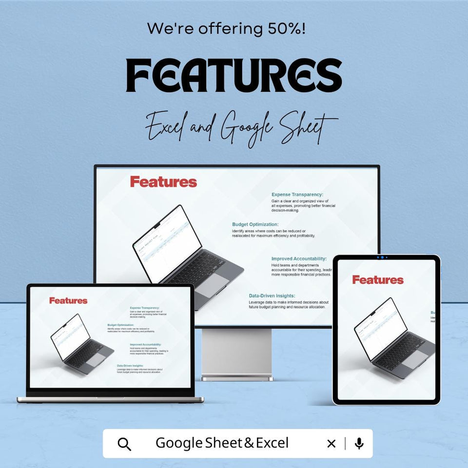 Blank Project Plan Sheet - Excel and Google Sheets, Customizable Project Management Template, Task Tracker & Planner,