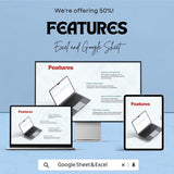 Blank Project Plan Sheet - Excel and Google Sheets, Customizable Project Management Template, Task Tracker & Planner,