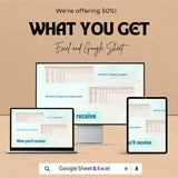 Compensation and Budget Forecasting Model HR Sheet - Excel & Google Sheets Template for HR Financial Planning - 50% Off