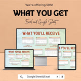 Climate Change Tracker Sheet - Excel & Google Sheet Template for Environmental Impact Monitoring - 50% Off