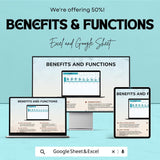 Chart Sheet - Excel and Google Sheets | Data Visualization, Monthly Reports & Budget Analysis Template