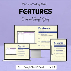 Easy Gantt Chart Sheet for Excel & Google Sheets | Simple Project Timeline Template | Task Management | Instant Download