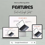 Cash Flow Statement Sheet - Excel and Google Sheets | Track Business Income and Expenses | Budget & Financial Planning