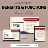 Descriptive Statistics Calculator Sheet for Excel & Google Sheets | Data Analysis Template | Statistical Calculator | Instant Download