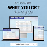 Cash Flow Management Sheet | Excel & Google Sheet | Budgeting Template for Financial Planning | 50% Off | Instant Download