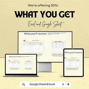 Candidate Feedback Analyzer HR Sheet | Google Sheet | HR Recruitment Feedback Template | Candidate Evaluation Tool | Hiring Decision Aid
