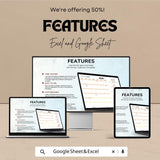 Bill Planner Calendar Sheet for Excel & Google Sheets | Monthly Bill Tracker Template | Budget Planner | Instant Download