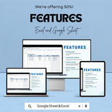 Bill Payment Template Sheet – Excel & Google Sheets, Easy to Use, Budget Management, Bill Tracker, Invoice Tracker, Payment Organizer