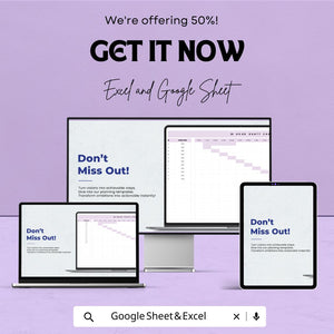 24 Hour Gantt Chart Sheet for Excel & Google Sheets | Project Planner | Time Management Template | Instant Download