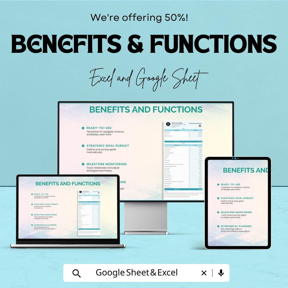 Business Startup Sheet - Excel & Google Sheets Template for Business Planning, Financial Forecasting, and Investor Tracking