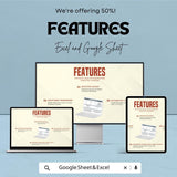 Business Project Plan Sheet | Excel & Google Sheets | Editable Project Tracker | Planning Template | Budget + Timeline + Team Details