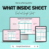 Business Marketing Budget Sheet | Excel & Google Sheets | Expense Tracker | Forecasting | Editable Marketing Budget Template