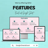 Business Marketing Budget Sheet | Excel & Google Sheets | Expense Tracker | Forecasting | Editable Marketing Budget Template