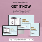 Bucket List Sheet Template | Digital Download | Google Sheets & Excel | Goal Tracker | Travel Planner | Editable Checklist