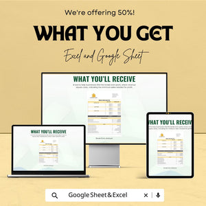 Break-Even Analysis Template | Excel & Google Sheets | Financial Planning and Profitability Tool