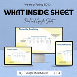 Bookkeeping Spreadsheet for Small Business | Excel & Google Sheets Template | Income Expense Tracker | Finance Budget Log | Instant Download