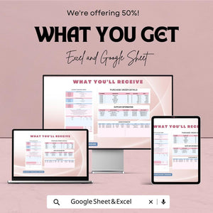 Blanket Purchase Order Sheet - Google Sheets & Excel - Purchase Order Management - Customizable Template