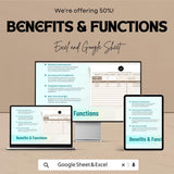 Benefits Enrollment and Eligibility Tracker HR Sheet | Google Sheets and Excel Template | HR Compliance & Employee Benefits Form