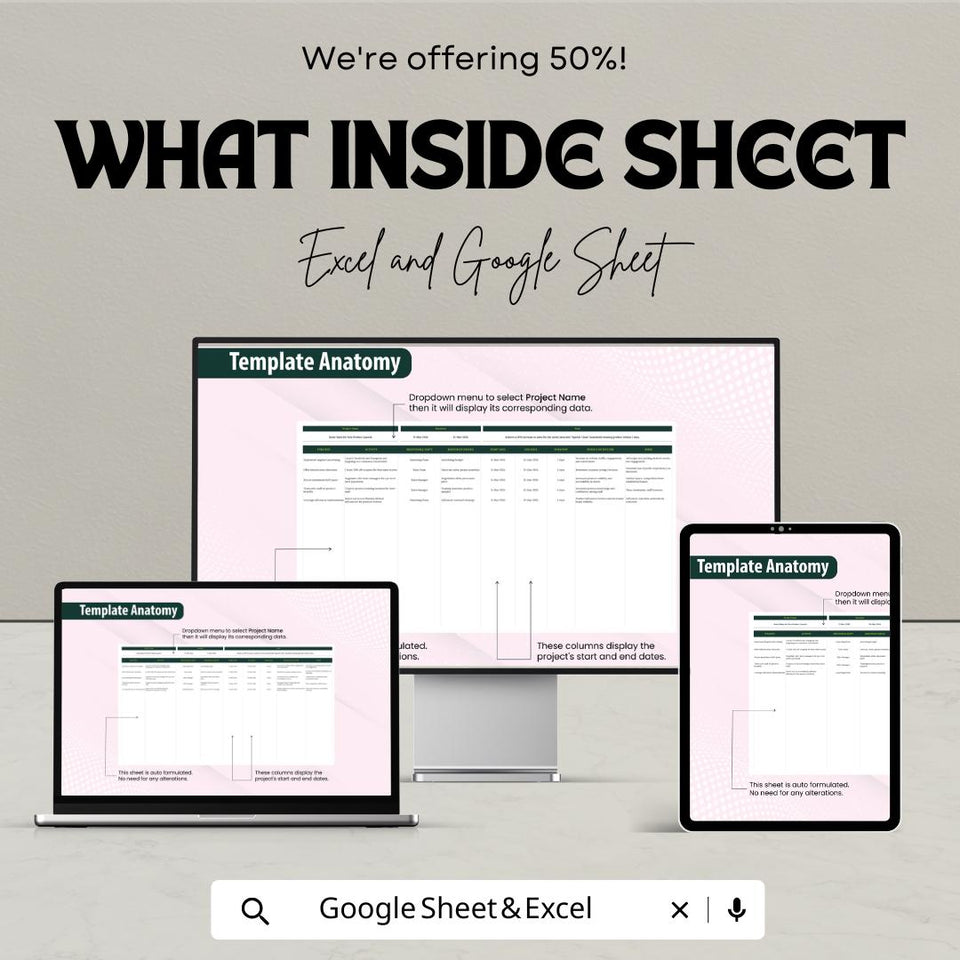 Plan Operation Sheet - Excel & Google Sheets Template for Efficient Planning and Management