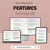 Periodic Maintenance Schedule Sheet - Google Sheets Template - Track Equipment, Service Dates & Maintenance Tasks - Customizable Planner