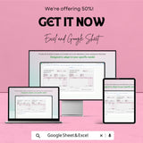 Editable Receipt Sheet - Customizable Excel & Google Sheets Template for Professional Receipts