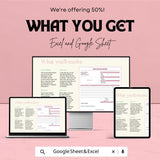 Sample Blank Invoice Template – Editable Excel  andGoogle Sheet | Professional Invoice for Business & Freelancers | Instant Download