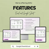 Meeting Minutes Template – Editable Excel & Google Sheet | Professional Meeting Documentation Format | Instant Download