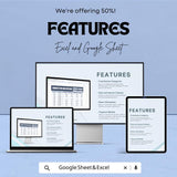 Church Tithe and Offering Sheet - Customizable Excel and Google Sheet Template - Easy-to-Use for Churches & Religious Organizations